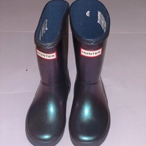 Hunter metallic boots